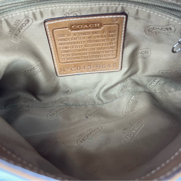 Coach 9848 Saddle Brown Shoulder/Crossbody Purse with Silver Hardware - Picture 8 of 10